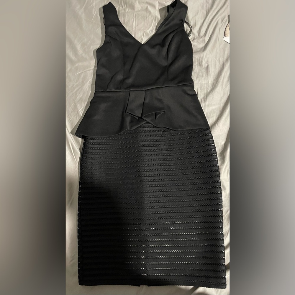 Black Preplum Dress